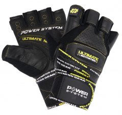 Power System 2810YW Fitness rukavice s omotávkou na posilování Ultimate Motivation žluté