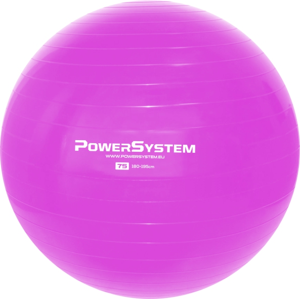 POWER SYSTEM Gymnastický míč na cvičení Pro Gymball 75cm - Barva: Růžová