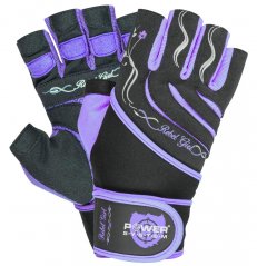 Power System 2720PU Womens Wrist Wrap Gloves For Weightlifting Rebel Girl - Purple