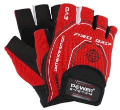Power System 2260RD Fitness rukavice na posilování Pro Grip Evo červené
