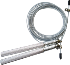Power System 4064AA Hliníkové švihadlo Ultra Jump Rope stříbrné