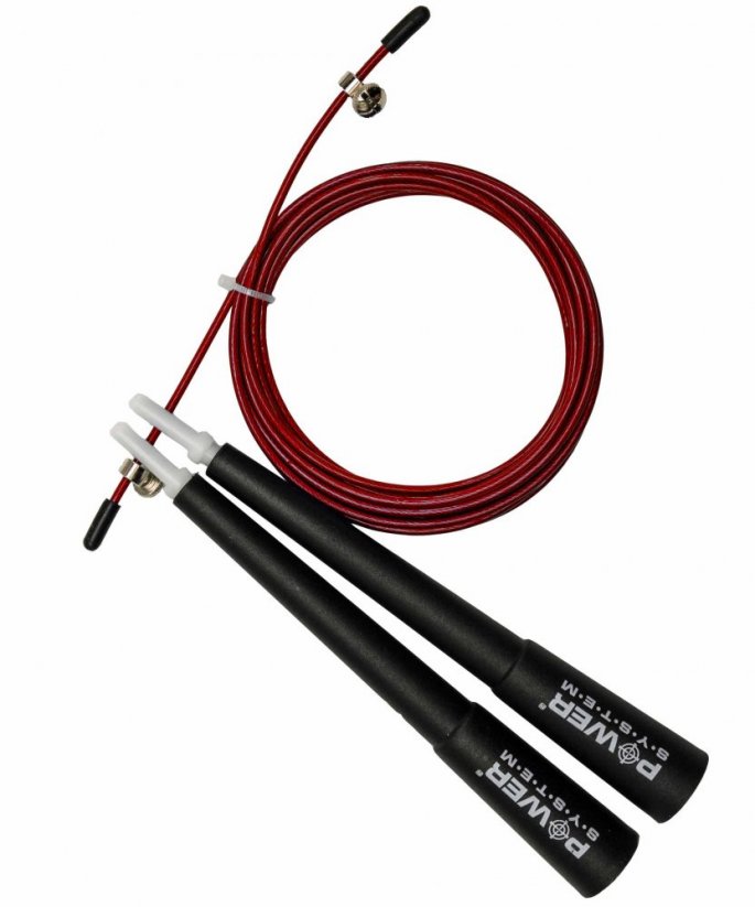 Power System 4033RD Steel Crossfit Jump Rope - Red