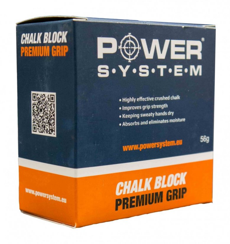 Power System 4083WT Práškové magnézium kostka Gym Chalk Block 56g