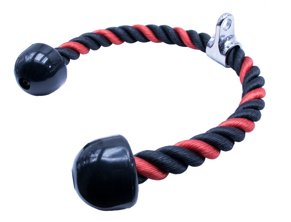 MJ Sports Premium Double Corde Triceps Avec Mousqueton - Corde Triceps -  Corde De
