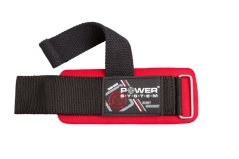 Power System 3350BK Posilovací trhačky na mrtvý tah Power Pin Straps červené