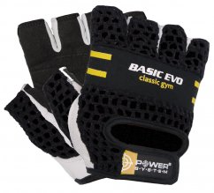 Power System 2100YW Knitted Fitness Gloves For Weiglifting Basic Evo - Yellow