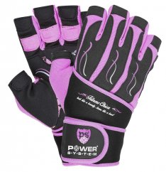 Power System 2710PI Womens Wrist Wrap Gloves For Weightlifting Fitness Chica - Pink