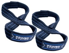 Power System 3405BU Posilovací trhačky na mrtvý tah Figure 8 Straps modré