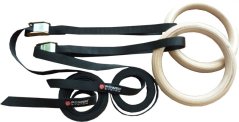 Power System 4048AA Dřevěné gymnastické kruhy Gymnastic Rings