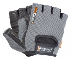 Power System 2250GR Fitness rukavice na posilování Pro Grip šedé