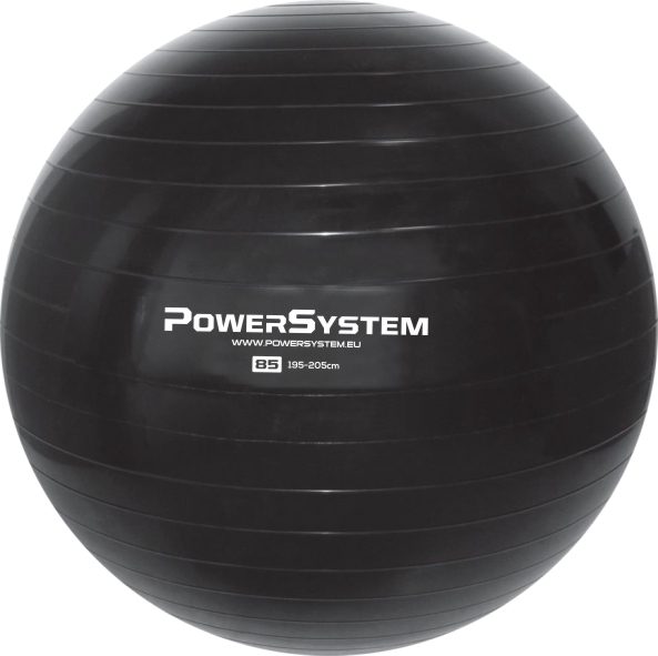 POWER SYSTEM Gymnastický míč na cvičení Pro Gymball 85cm - Farba: Čierna