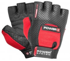 Power System 2500RD Fitness rukavice na posilování Power Plus červené