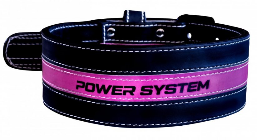 POWER SYSTEM Dámský fitness opasek Girl Power růžový - Veľkosť: S