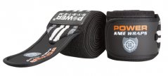 Power System 3700GR Weightlifting Knee Wraps - Grey