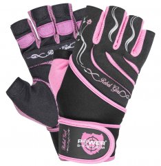 Power System 2720PI Womens Wrist Wrap Gloves For Weightlifting Rebel Girl - Pink