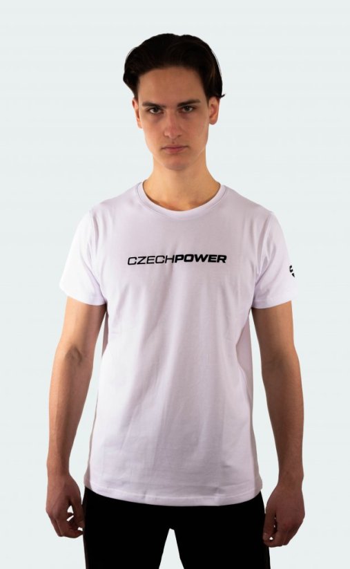 Czech Power CP11WT Fitness tričko Czech Power Classic Tee bílé 1