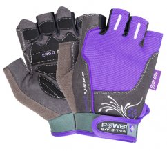 Power System 2570PU Dámské fitness rukavice na posilování Womans Power fialové