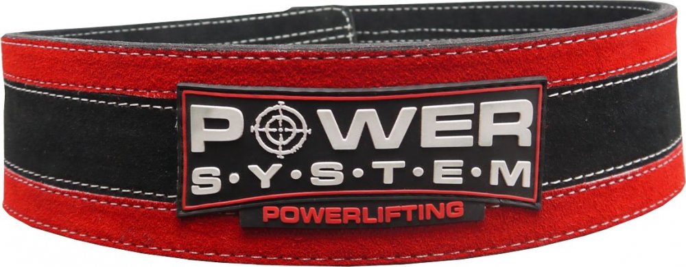 Power System  Heavy Duty Lever Belt Stronglift - Red