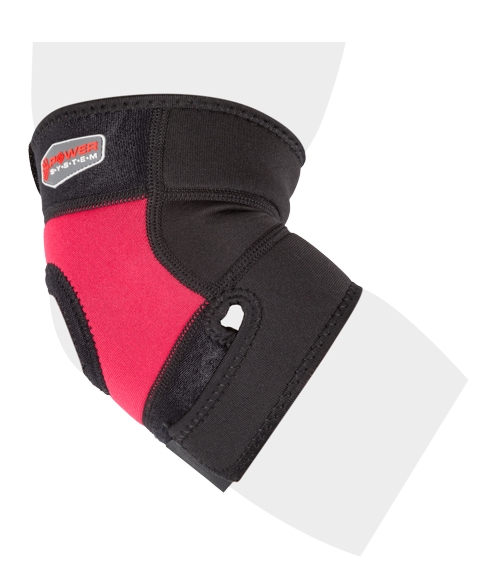 Power System 6011BK Neoprene Brace Neo Elbow Support - Red
