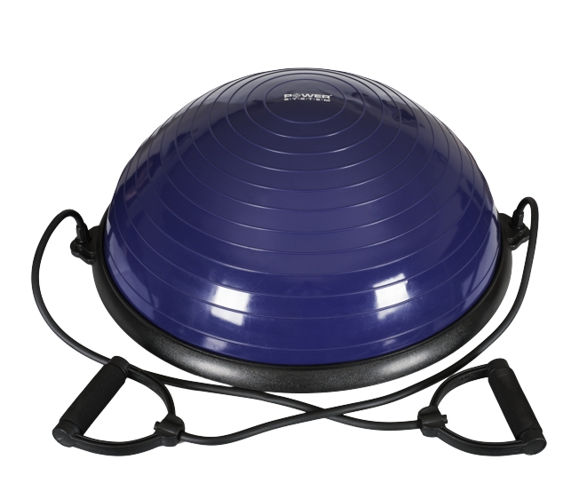 POWER SYSTEM Balanční míč s expandéry Balance Ball Set - Barva: Modrá