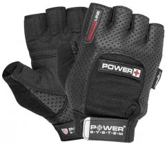 Power System 2500BK Fitness Gloves For Weightlifting Power Plus - Black