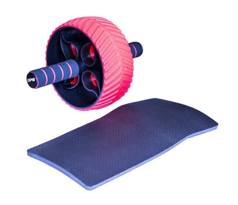 Power System 4107RD Posilovací kolečko Full Grip Ab červené