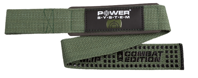 Power System 3440GN Heavy Duty Lifting Antislip X Combat Straps - Green