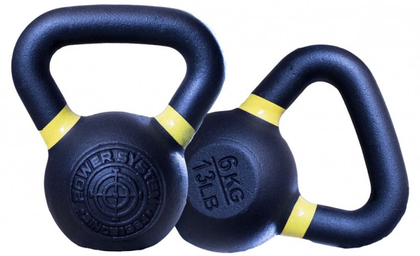 Power System 4100BK Kettlebell na cvičení Kettlebell 6kg 2