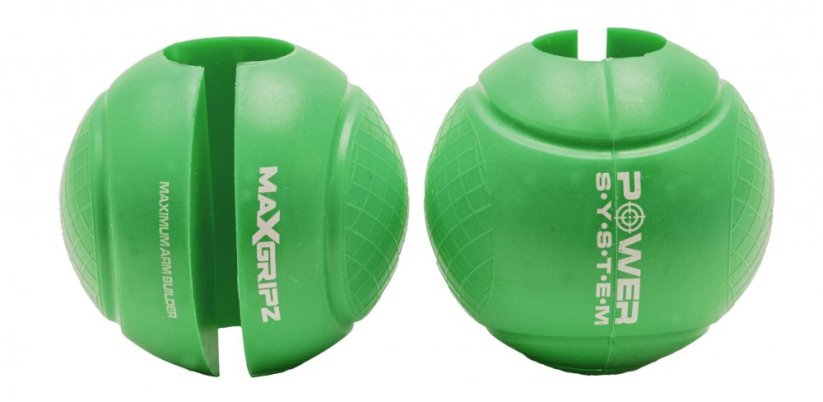 Power System 4058GN Posilovací gripy na činku Globe Gripz zelené