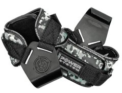 Power System 3370GR Posilovací háky na mrtvý tah Power Hooks Camo šedé