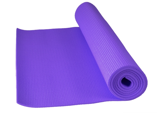 POWER SYSTEM Podložka na jógu Fitness Yoga Mat - Farba: Fialová