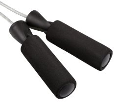 POWER SYSTEM Steel Skipping Rope Speed Jump Rope - Black