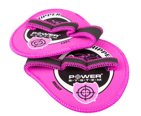 Power System 4035PI Fitness gripy na posilování Gripper Pads růžové